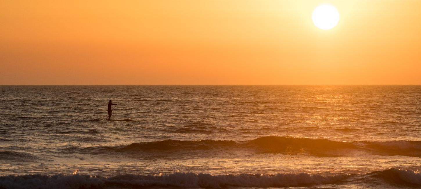 Solnedgang Fanø Stand Up Paddel