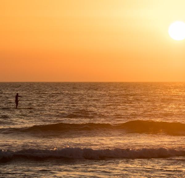 Solnedgang Fanø Stand Up Paddel