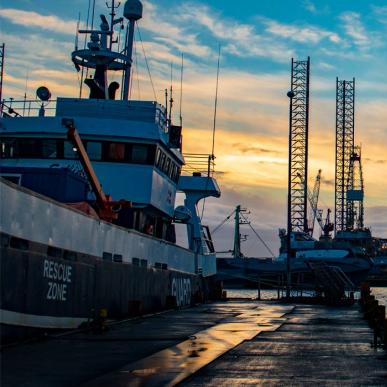 Esbjerg Havn - aftenfoto | Vadehavskysten