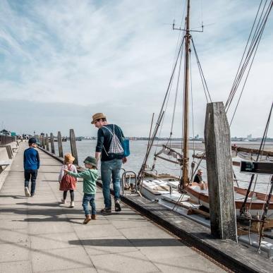 Sejlskib i Nordby Havn på Fanø | Vadehavskysten