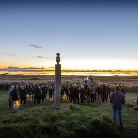 Solnedgang Mandø Dark Sky
