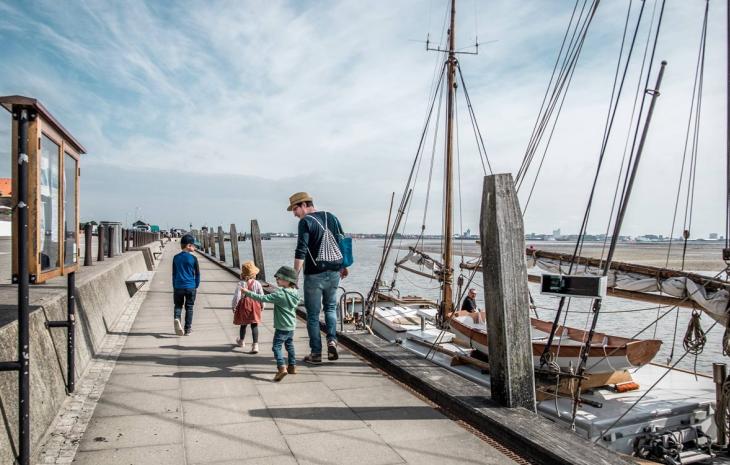 Sejlskib i Nordby Havn på Fanø | Vadehavskysten